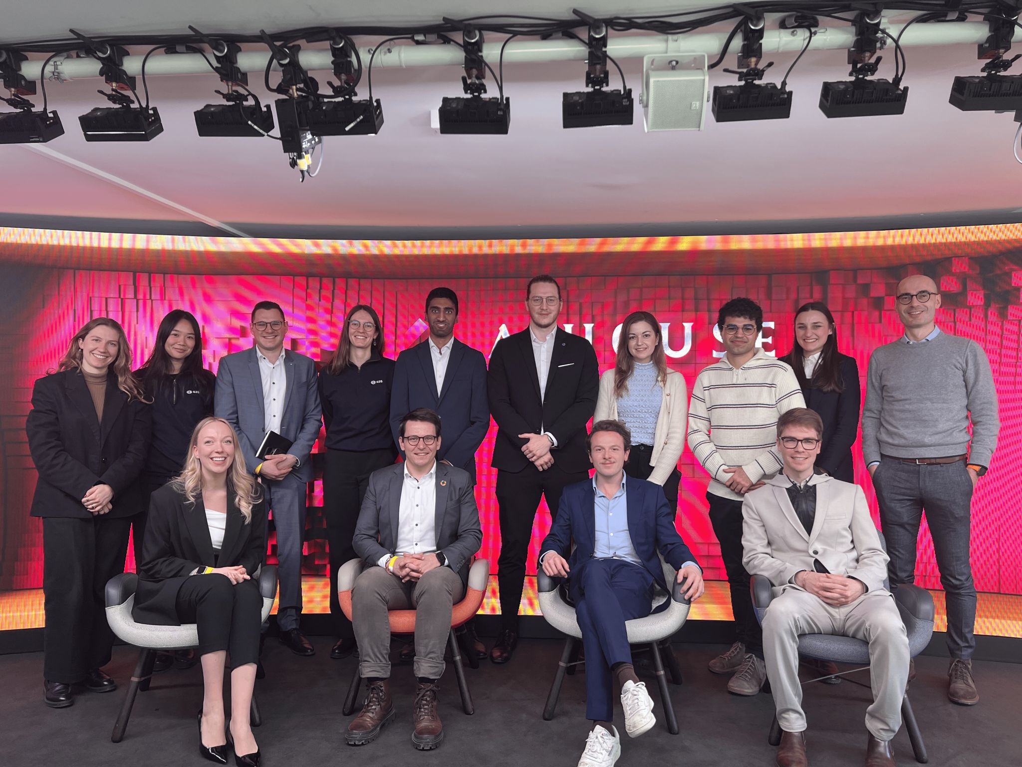 Delegates collaborating during the roundtable briefing