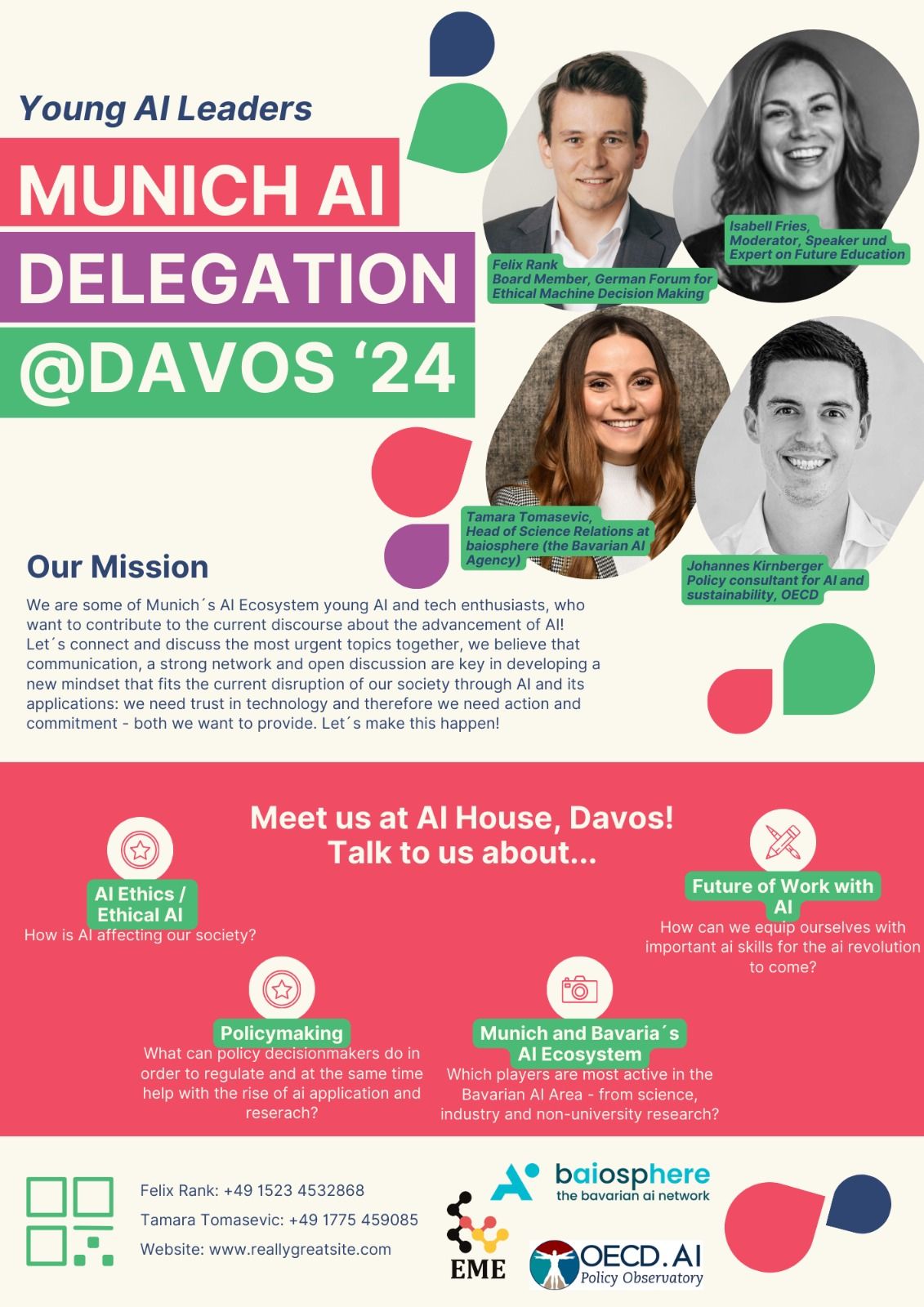 Young AI Leaders networking at AI House Davos